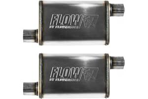 Flowmaster 71236 FlowFX Muffler (2 Pack), 409S 2.5" Offset In / 2.50 Out Moderate Sound by MAPerformance