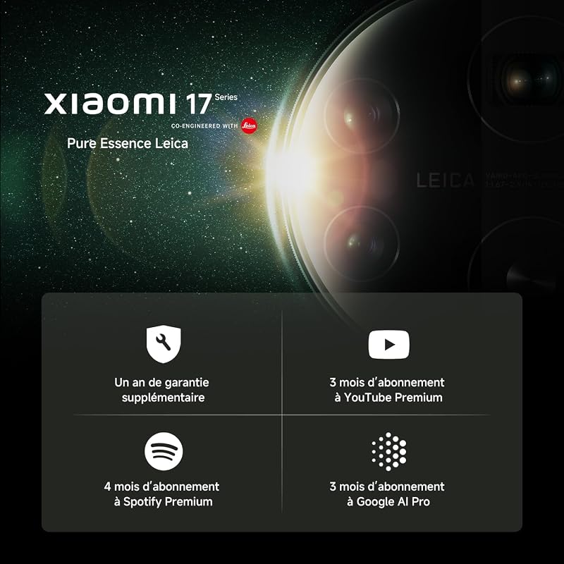 17 Smartphone 12+512Go Optique Leica Summilux - Noir