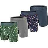 AEROPOSTALE Mens Boxer Briefs Poly Spandex Performance Brushed Microfiber Ultra Soft Fly-less Support Boxer Briefs Underwear