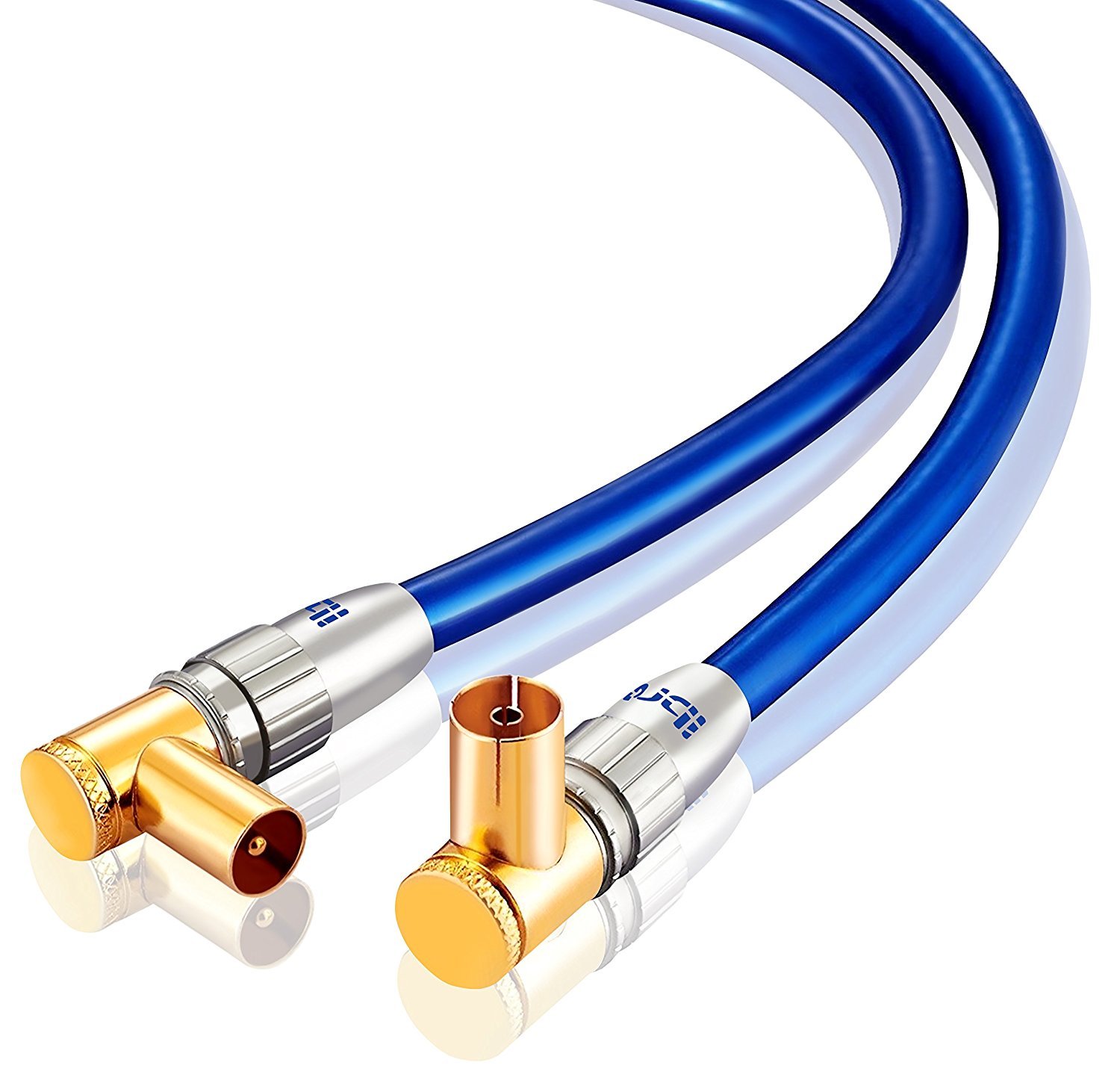 2m IBRA HDTV Antenna Cable TV Aerial Cable with 90 Amazon.co.uk Electronics