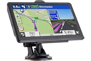 QEDASS GPS Navigation for car, 7-inch High-Definition Touch Screen，2024 Maps (Free Lifetime Updates), Truck GPS Commercial Drivers, Semi Trucker GPS Navigation System