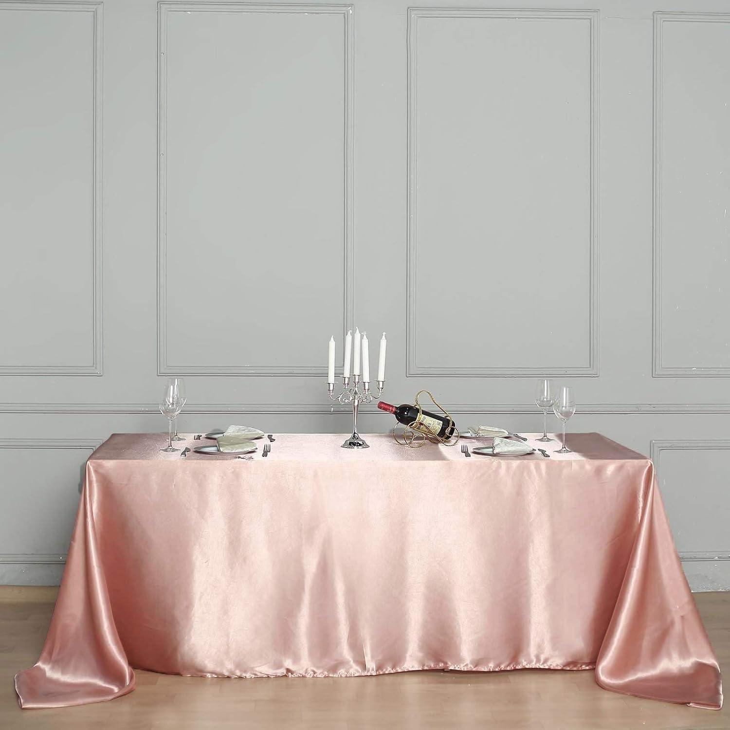 Tableclothsfactory 60x102 Rectangle Dusty Rose Wholesale