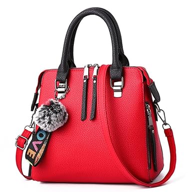 Duofeiya Women Large Tote Bag Handbags Ladies Purses Purses Satchel Messenger Bags Red