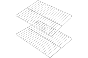 ANNIPARTS WB48T10095 Oven Racks Replacement Parts for GE Profile Oven Rack 304 Stainless Steel GE Hotpoint Gas Range Stove Rack 23.75’’ x 17.4’’ Spectra XL44 Electric Roaster Double Wire Rack Shelf 2 Pcs