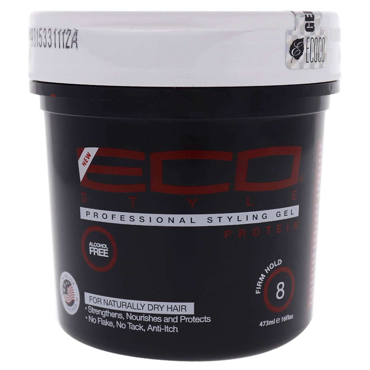 amazon com eco firm hold protein styling gel 16 ounce hair relaxer gels beauty eco firm hold protein styling gel 16 ounce