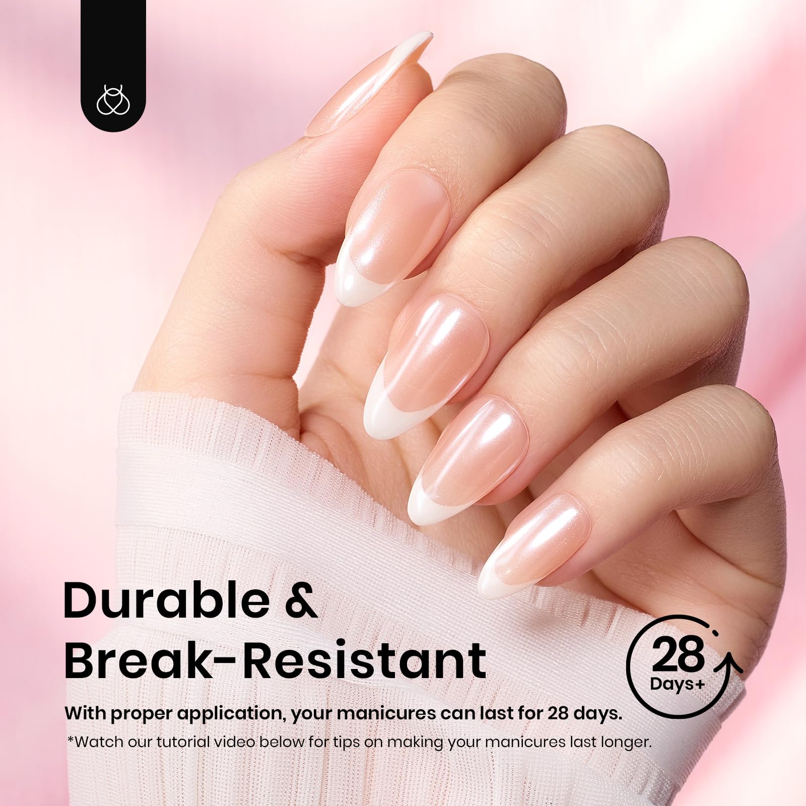 Beetles Short Almond Nail Tips: 12 Sizes 288 PCS Half Matte Full Cover Gel Tips Clear Acrylic Gel Nail Tips Almond Shape for DIY Extension - Image 3