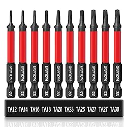 10PCS Triangle Screwdriver Bits, Impact Tough