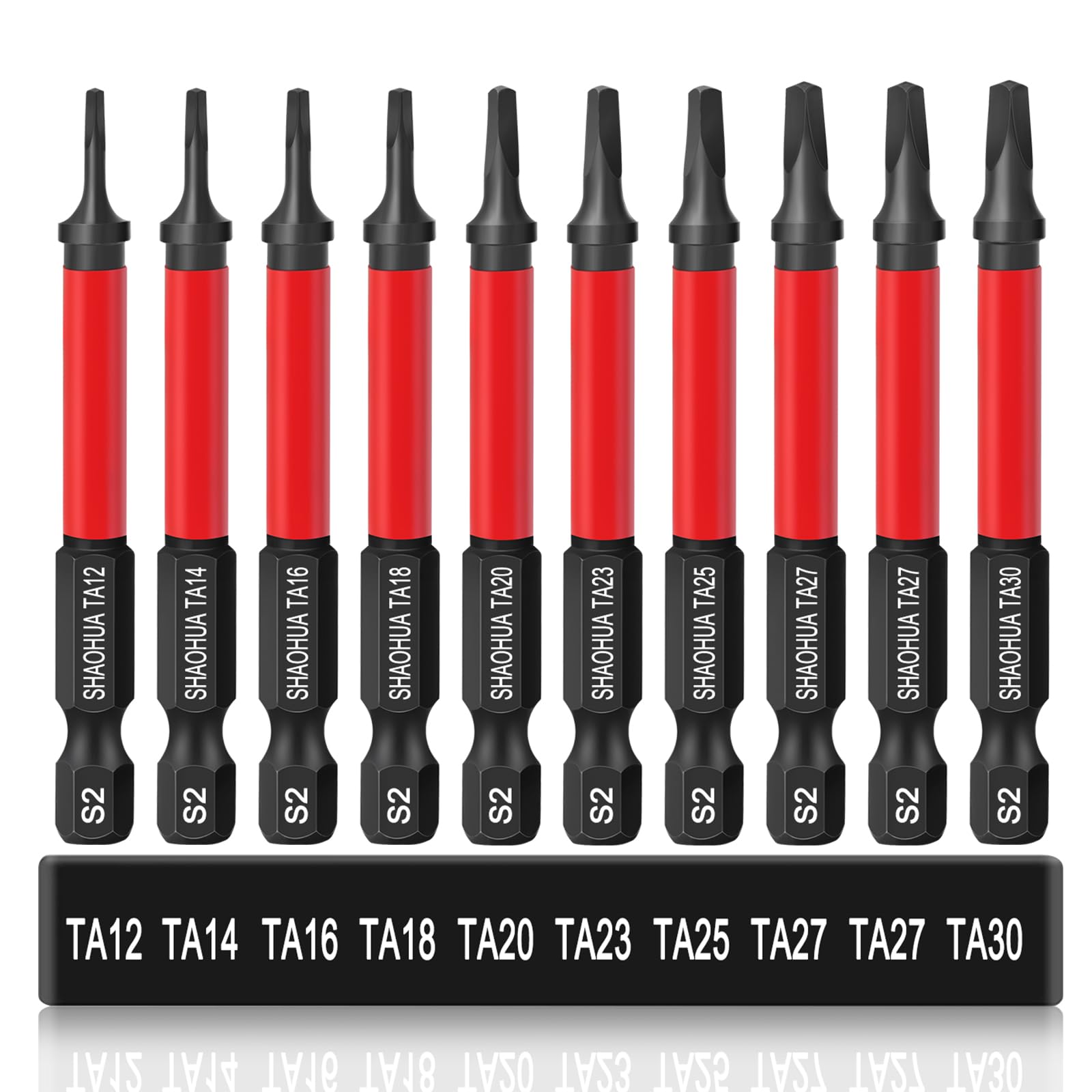 10PCS Triangle Screwdriver Bits, Impact Tough