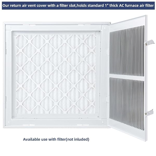 RETURN AIR GRILLE VENT COVER GRILL FOR WALL AND CEILING,AIR RETURN VENT COVER FITS DUCT OPENING 20″W X 25″H, HVAC A/C COLD AIR INTAKE GRILLE