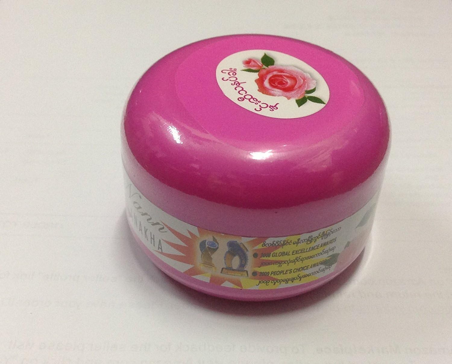 Shwe Pyi Nann Natural Whitening Thanakha% Rose Flavor 50g.