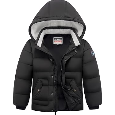 A2Z 4 Kids Boys Puffer Jacket – Hooded, Padded, Warm Winter Coat (Baby Pink, Polyester)
