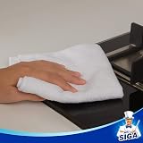 MR.SIGA Microfiber Cleaning Cloths 12 Pack 32 x 32 cm White view 7