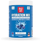 BioSteel Zero Sugar Hydration Mix, Great Tasting Hydration with 5 Essential Electrolytes, Blue Raspberry, 45 Servings per Tub