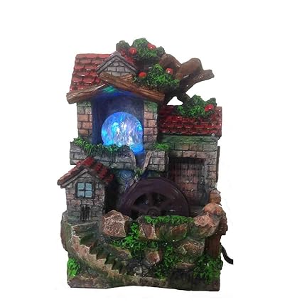 eCraftIndia Scenic Polystone Water Fountain (20 cm x 16 cm x 30 cm)