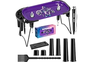 SafeDelux Metal Rolling Tray with Cone Loader, Cone Filler Roller, Rolling Machine & Tray for King Size & 11/4 Pre Rolled Con