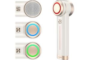 Arpha Titanium Ion Skincare Enhancer & Silicone Sonic Face Scrubber, for Skin Tightening, Brightening, Gentle Deep Cleanse, Mindful Glow Up, Only 135g, IPX7 Waterproof (Beige)