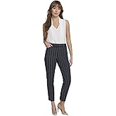Tommy Hilfiger Womens Slim Fit Pinstripe Print Trousers