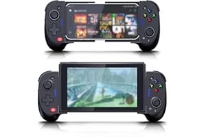 ShanWan mobile phone controller compatible with iPhone/Android/switch/switch OLED, adjustable turbine and dual vibration, ergonomic, 6-axis gyroscope, compatible with programming function