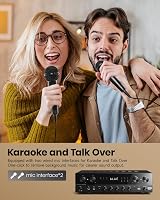 Donner Stereo Receiver 1000W 4 Channel Bluetooth 5.0 USB FM Karaoke Mic view 6
