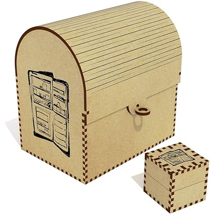 Azeeda Nevera Abierta Grande Cofre del Tesoro / Joyero ...