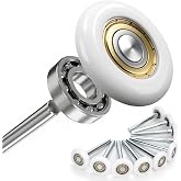 Arlenix 10 Pack Garage Door Rollers Replacement, 2&rdquo; Nylon Garage Rollers with 6200-zz Dual Sealed Bearings, Quiet &amp; Smooth Operation, Heavy-Duty 4&rdquo; Steel Stem for Standard Residential Garage Doors