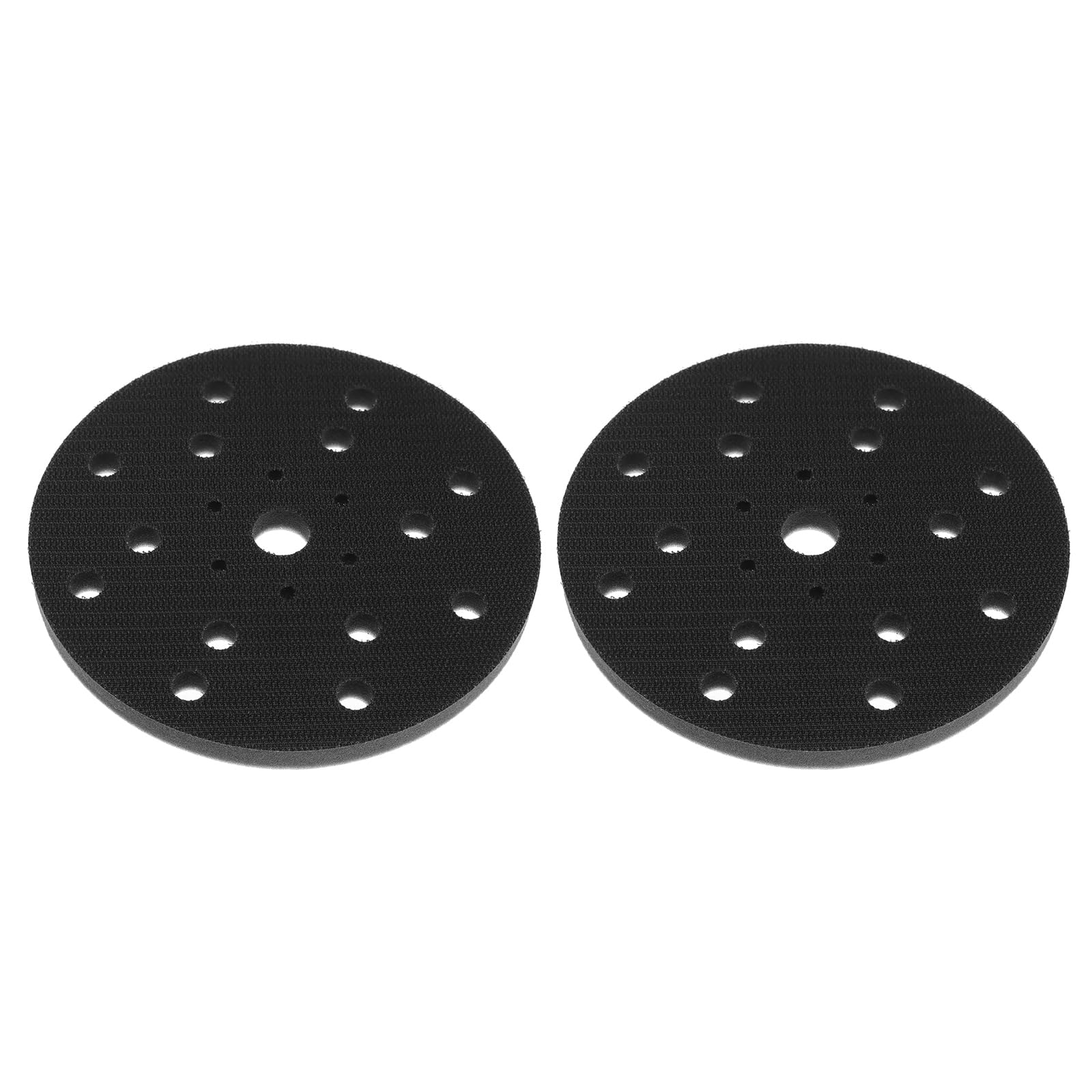 YINETTECH 2PCS 150mm 6 Inch Soft Sponge Interface Pad Hook & Loop Sanding Disc 21 Holes for Sanding Machines Replacement Polishing Cushion Pad