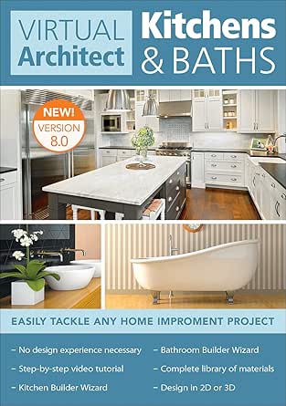 Amazon.com: Virtual Architect Kitchens & Baths 8.0 [PC ...