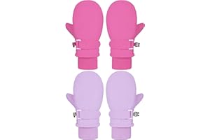 Urban Virgin Toddler Waterproof Outdoor Infant Mittens Baby Winter Gloves Dino Cuffed Warm Fleeced Kids Ski Gloves For Teens