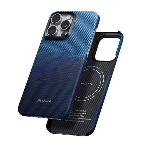 pitaka Case for iPhone 15 Pro Compatible with MagSafe, Slim