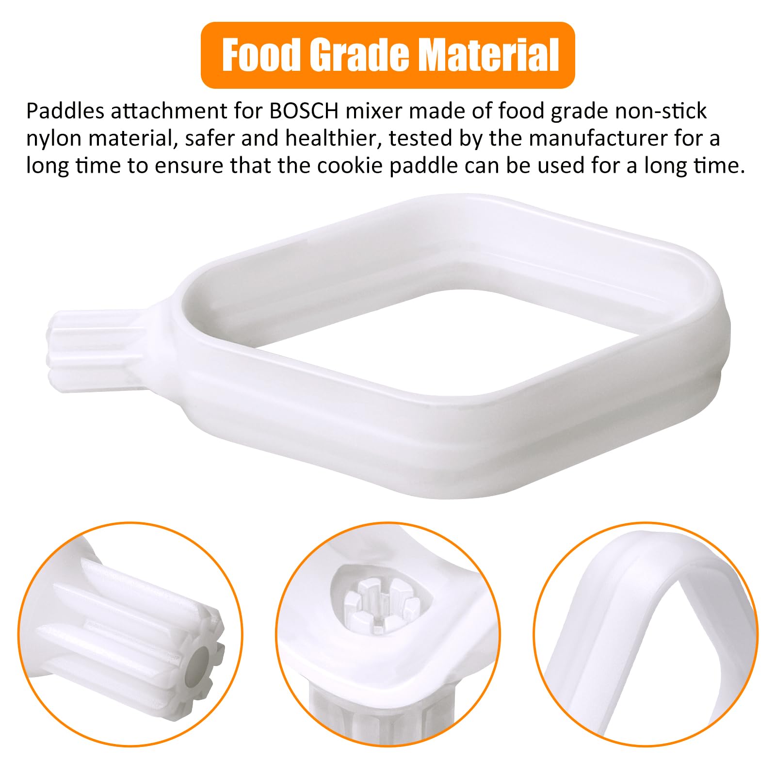 Cookie Paddles for Universal Kitchen Machine-Designed for Use With Metal Drivers,Food Grade Ideal for Universal and Plus Mixers