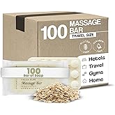 Travel Size Hotel Bar Soap 100 Count 1.75 oz Massage Bars Guest Amenities for Hotels Vacation Rentals & Short Term Rentals Paraben Free Infused with Organic Oatmeal & Aloe by Diversified Hospitality