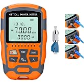 Duogalia Fiber Optic Tester (M70-10, OPM &amp; VFL) with FC-LC Adapter | -70~+10dBm, 10 Standard Test Wavelengths, 2.5mm Universal Interface, OPM &amp; VFL-10, RJ45 Wiring Sequence Test, LED Lighting