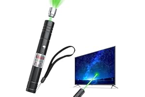trunkhouse [Professional] Rechargeable Green Laser Pointer High Power Green Beam Light Long Distance Range for TV/LED/LCD Screens Tactical Flashlights Presentation Office/Classroom/Outdoors [203] (1)