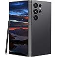 I24 Ultra 5G Unlocked Smartphone, 6.8" HD+ Display, 8GB RAM + 256GB ROM, 6800mAh Battery, 108MP+48MP Dual Camera, Android 13, Dual SIM, Face ID, Fingerprint Lock, Global 5G Connectivity (Black)