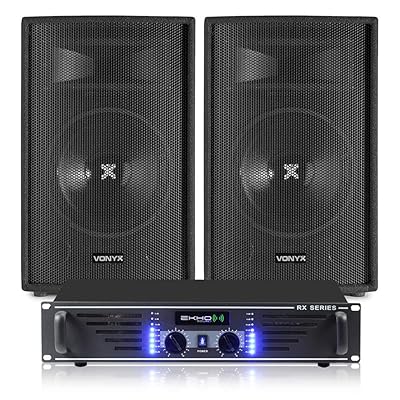 EM Vonyx SL10 10 PA DJ Party Speakers 1000W Sound Kuwait Ubuy