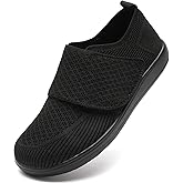 RJYWGS Diabetic Shoes for Women Wide Toe Box Adjustable Slip On Orthopedic Sneakers Zapatos para Diabéticos Mujer Comfortable Walking Women Shoes for Swollen Feet