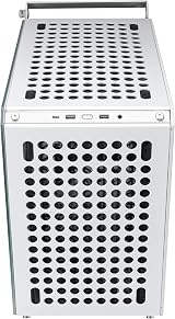 Cooler Master Qube 500 Flatpack Mid Tower ATX PC Case White Modular Vertical GPU view 9