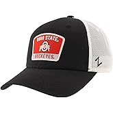 Ohio State Buckeyes NCAA Officially Licensed Snapback Hat Big Rig Patch Black White Switchback