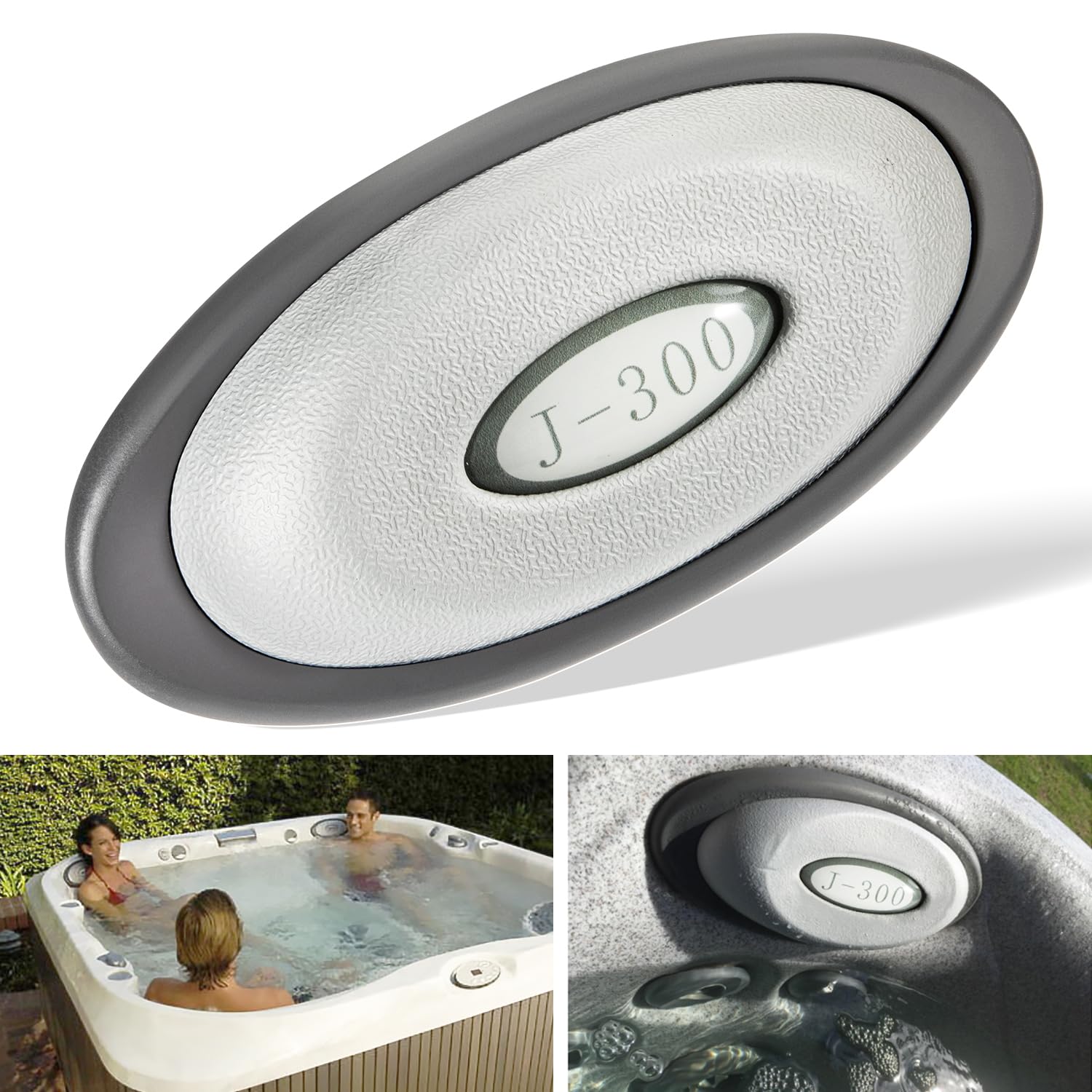 Photo 1 of 2472-824 Oval Pillow Insert + Back Mount for Jacuzzi J-300 Series Hot Tubs & Spas(2014-2018), J300 Headrest Pillow Replace 2455-263