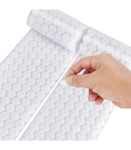 45-Piece Hook Side Self Adhesive Dots - 7/8 Inch Sticky Back Fasteners For Crafts & Organization