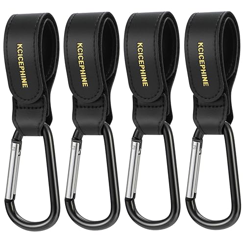 4Pack Universal Baby Stroller Hooks Clips for Hanging Bags and