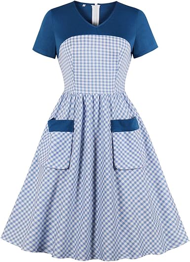 vintage swing dress with pockets