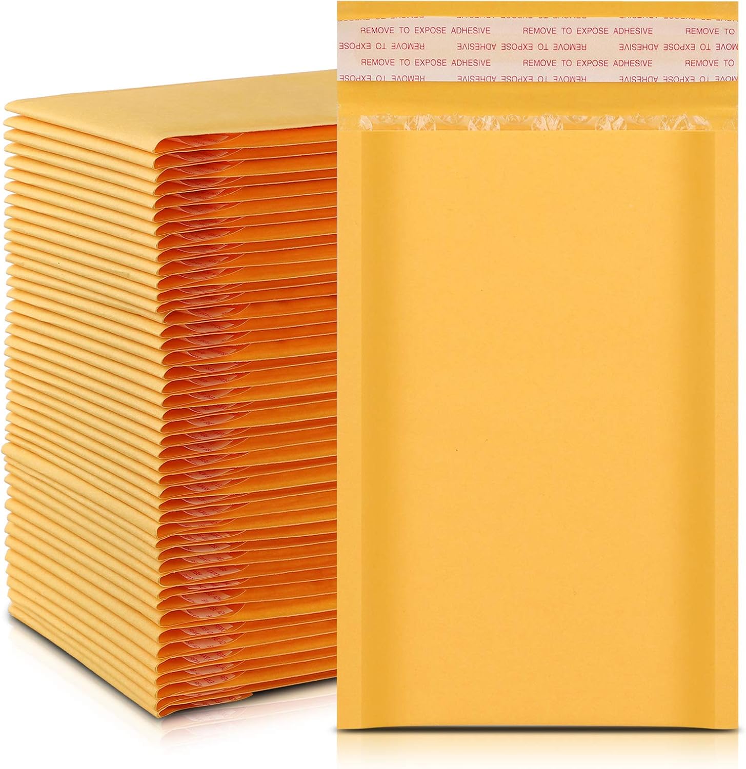 Offitecture 48pcs 4x7 Kraft Bubble Mailers 000 Padded