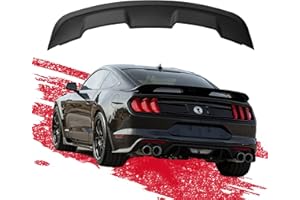 AAriguthel 2015-2023 Mustang Ecoboost Spoiler Compatible with Mustang V6/V8/Shelby/GT/EcoBoost Coupe 2 Door Models GT 350 GT500 Style ABS Trunk Rear Spoiler Wing