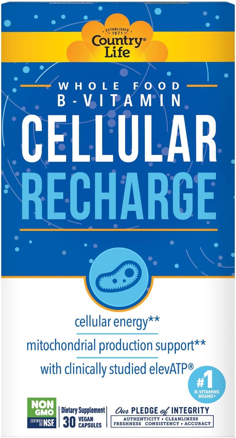 Country Life Cellular Recharge ? Whole Food B-Vitamin ? Whole Body Cellular Support ? Cellular Energy & Mitochondrial Production Support