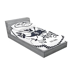 Ambesonne Anchor Fitted Sheet & Pillow Sham
