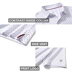Men's Golf Shirts Dry Fit Short Sleeve Print