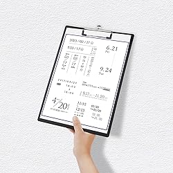 BOMKEE Black Clipboard, 10 Pack A4 Letter Size