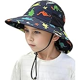 BQUBO Toddler Baby Sun Hat Kids with Neck Flap UPF 50+ Wide Brim Bucket Hats Adjustable Baby Mesh Breathable Summer Hats