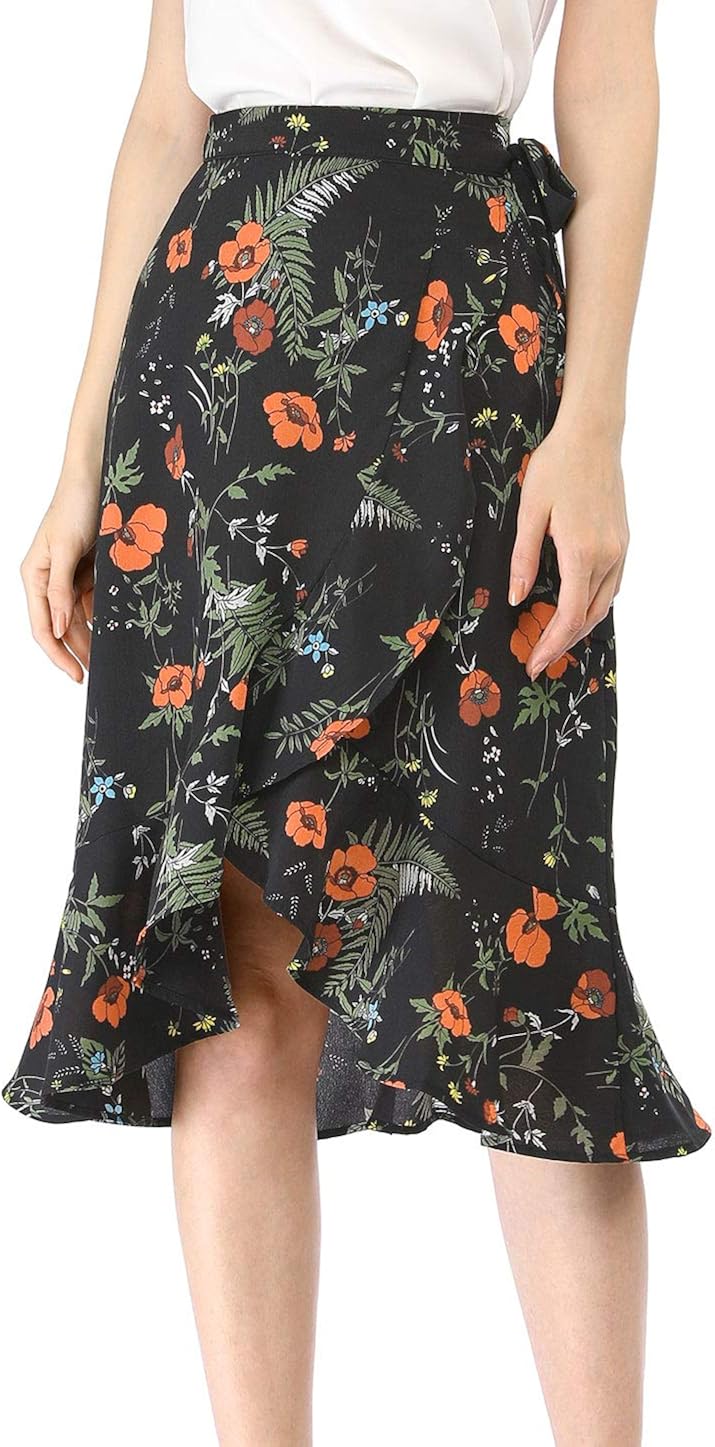 tie waist wrap skirt